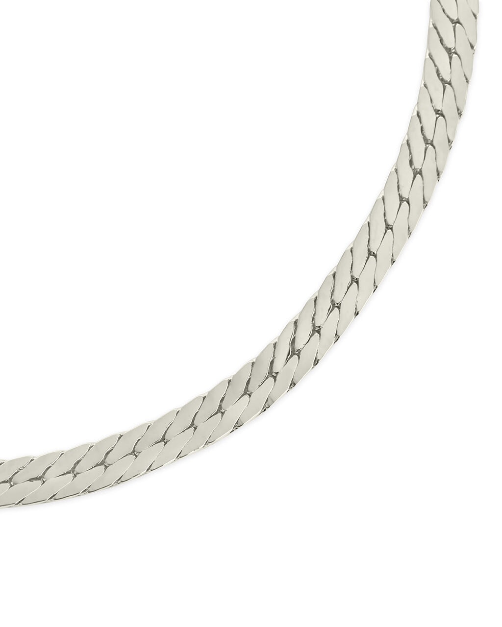 Bentley Flat Herringbone Chain Bracelet - Sterling Forever