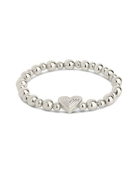 Beating Heart Beaded Bracelet - Sterling Forever