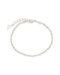 Blakely Twisted Herringbone Chain Bracelet - Sterling Forever