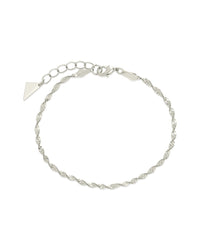 Blakely Twisted Herringbone Chain Bracelet - Sterling Forever
