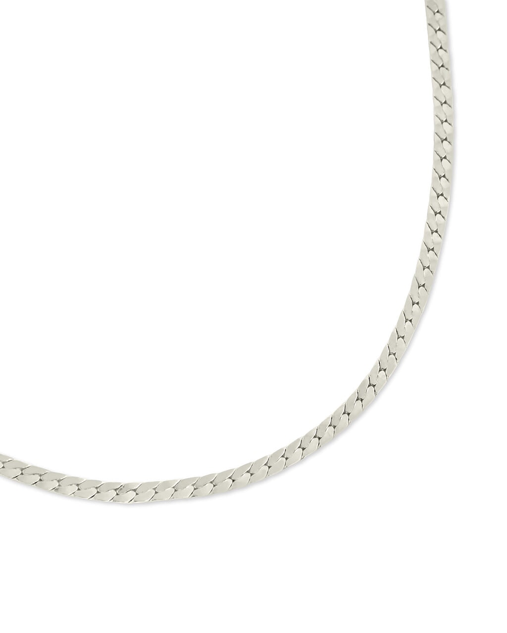 Bentley Flat Herringbone Chain Bracelet - Sterling Forever