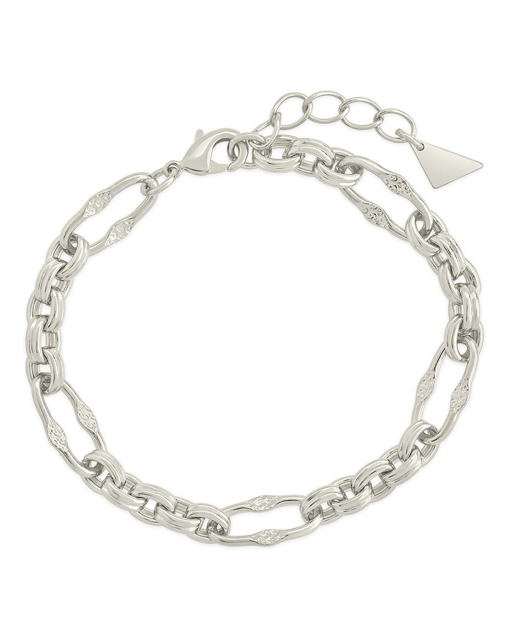 Tegan Textured Long Link Bracelet