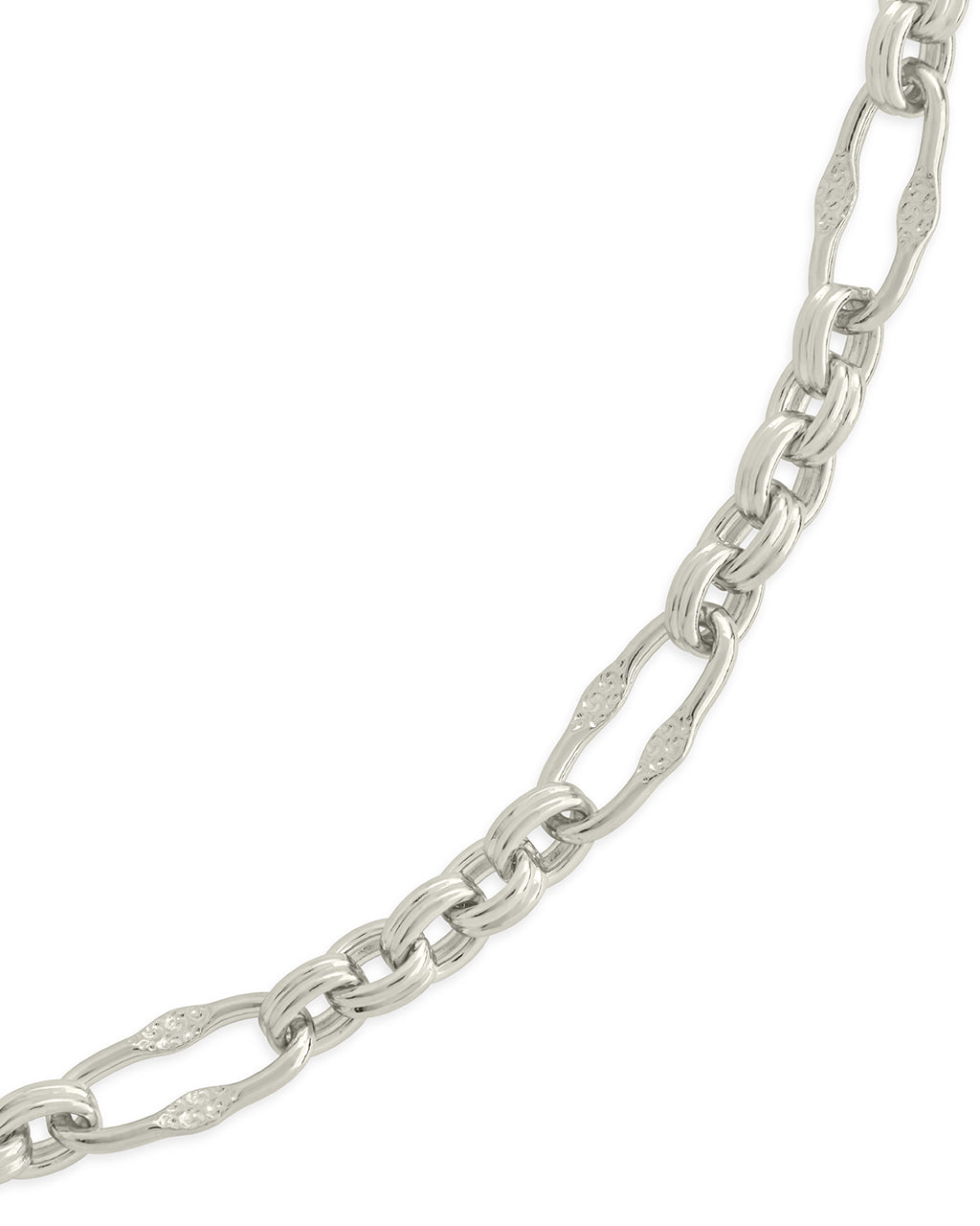 Tegan Textured Long Link Bracelet