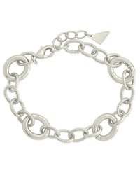 Carter Round Statement Link Bracelet - Sterling Forever
