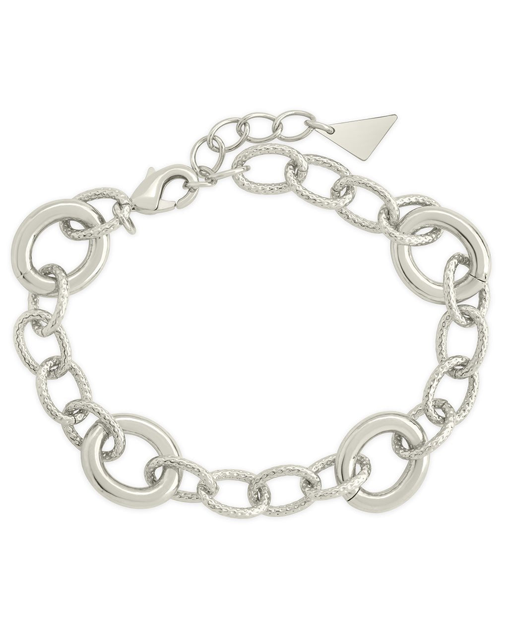 Carter Round Statement Link Bracelet - Sterling Forever