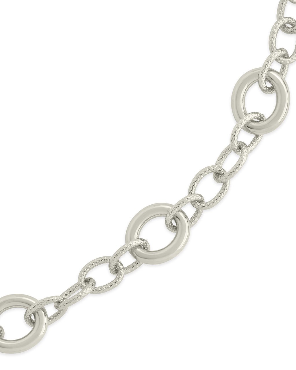 Carter Round Statement Link Bracelet - Sterling Forever