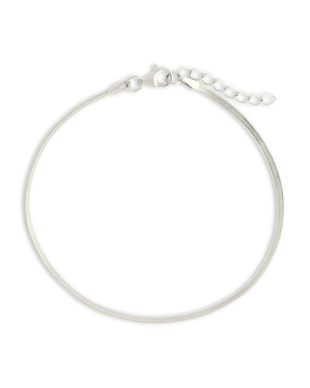 Sterling Silver Herringbone Chain Bracelet - Sterling Forever