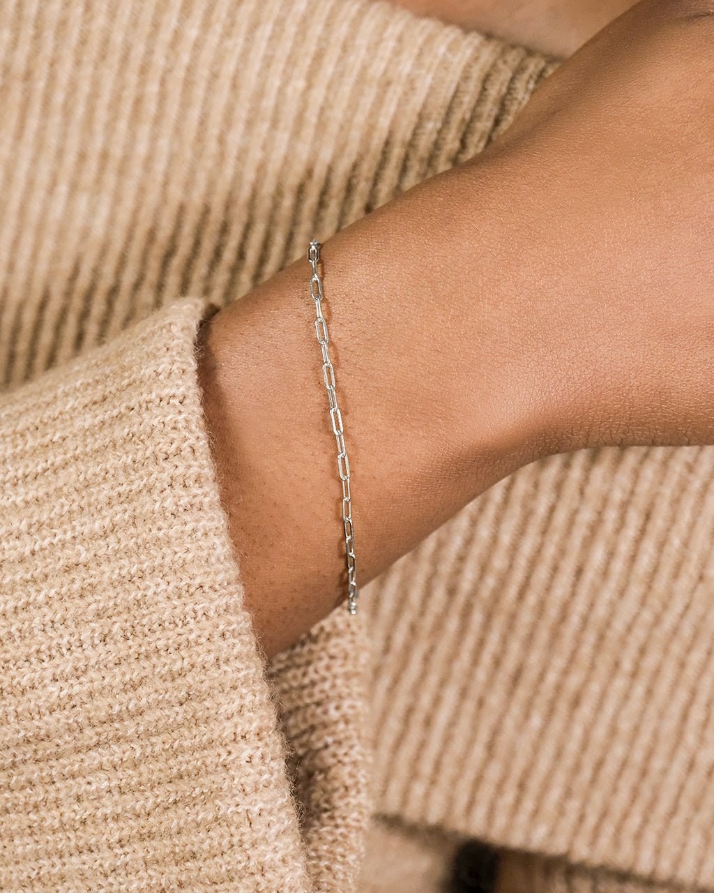 Sterling Silver Paperclip Chain Bracelet - Sterling Forever