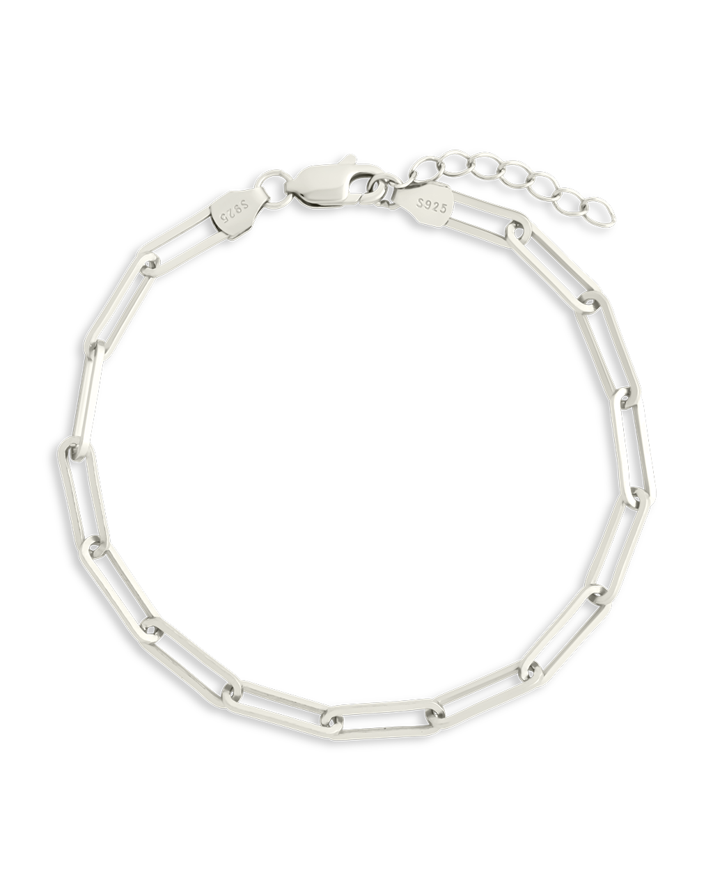 Sterling Silver Paperclip Chain Bracelet