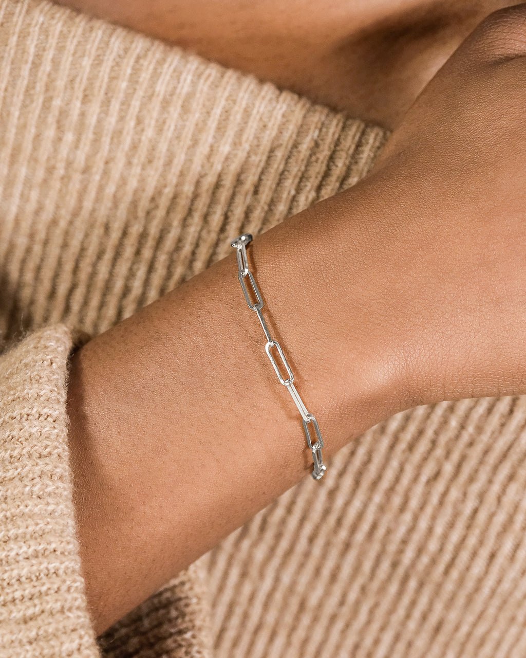 Sterling Silver Paperclip Chain Bracelet - Sterling Forever