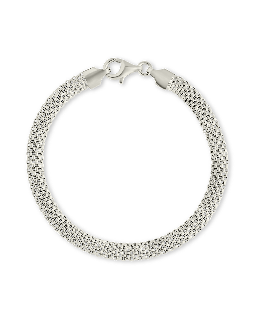 Sterling Silver Mesh Chain Bracelet