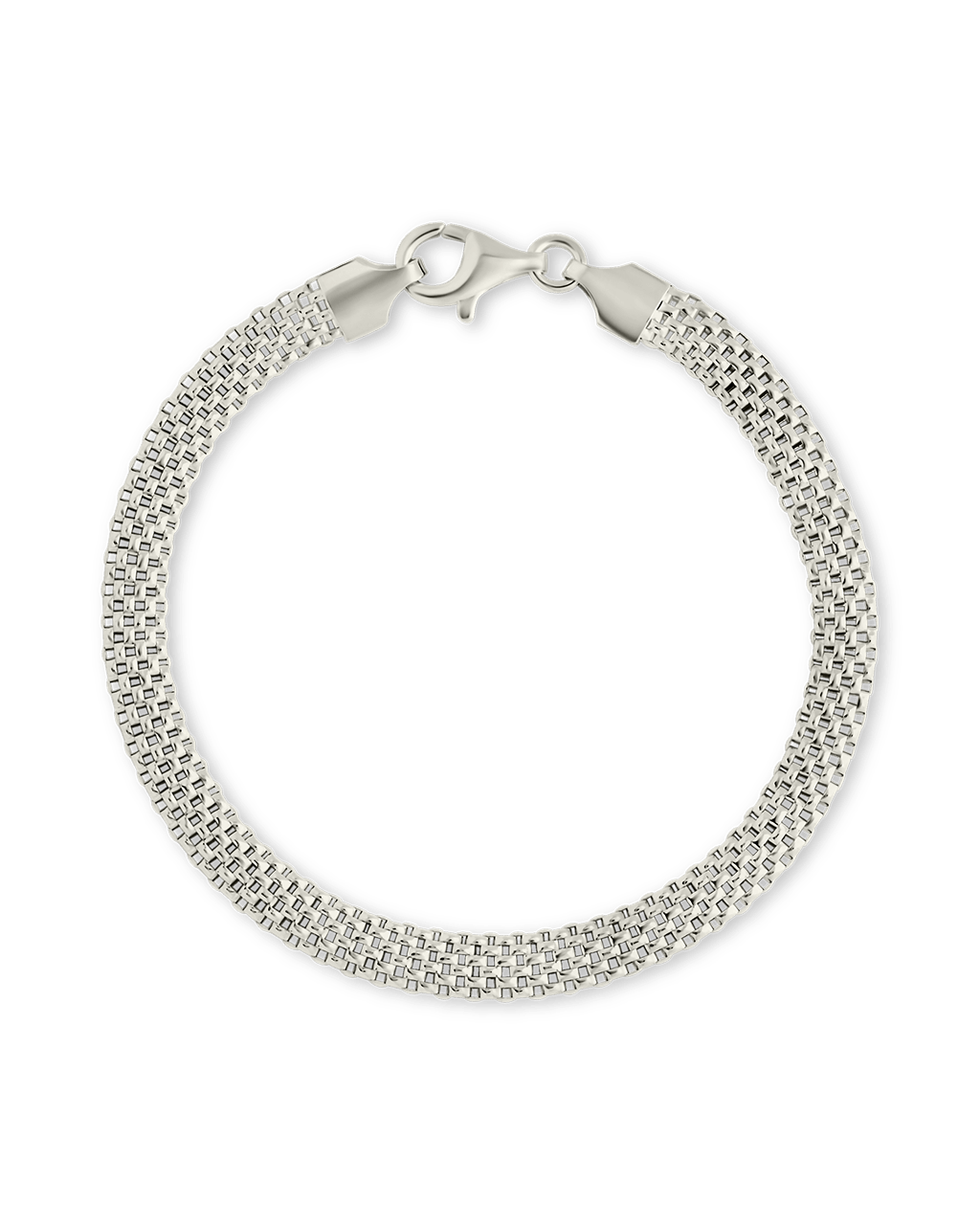 Sterling Silver Mesh Chain Bracelet - Sterling Forever