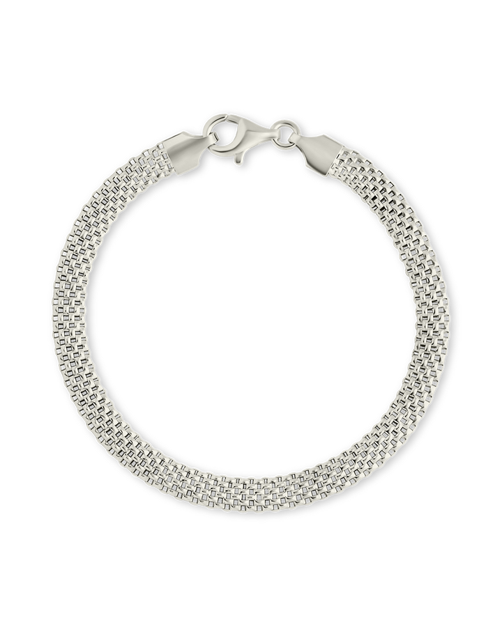 Sterling Silver Mesh Chain Bracelet