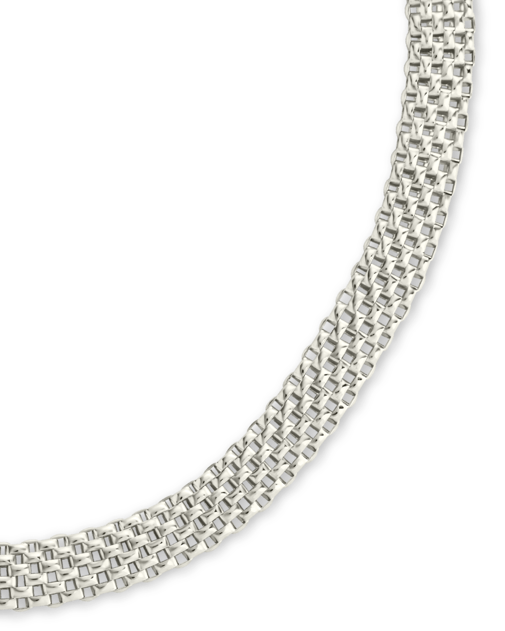 Sterling Silver Mesh Chain Bracelet - Sterling Forever