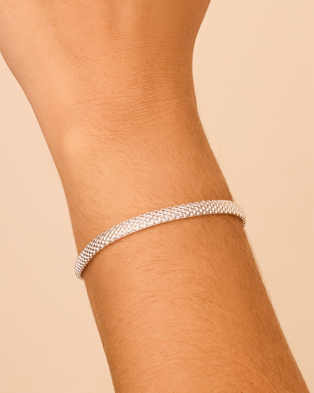 Sterling Silver Mesh Chain Bracelet