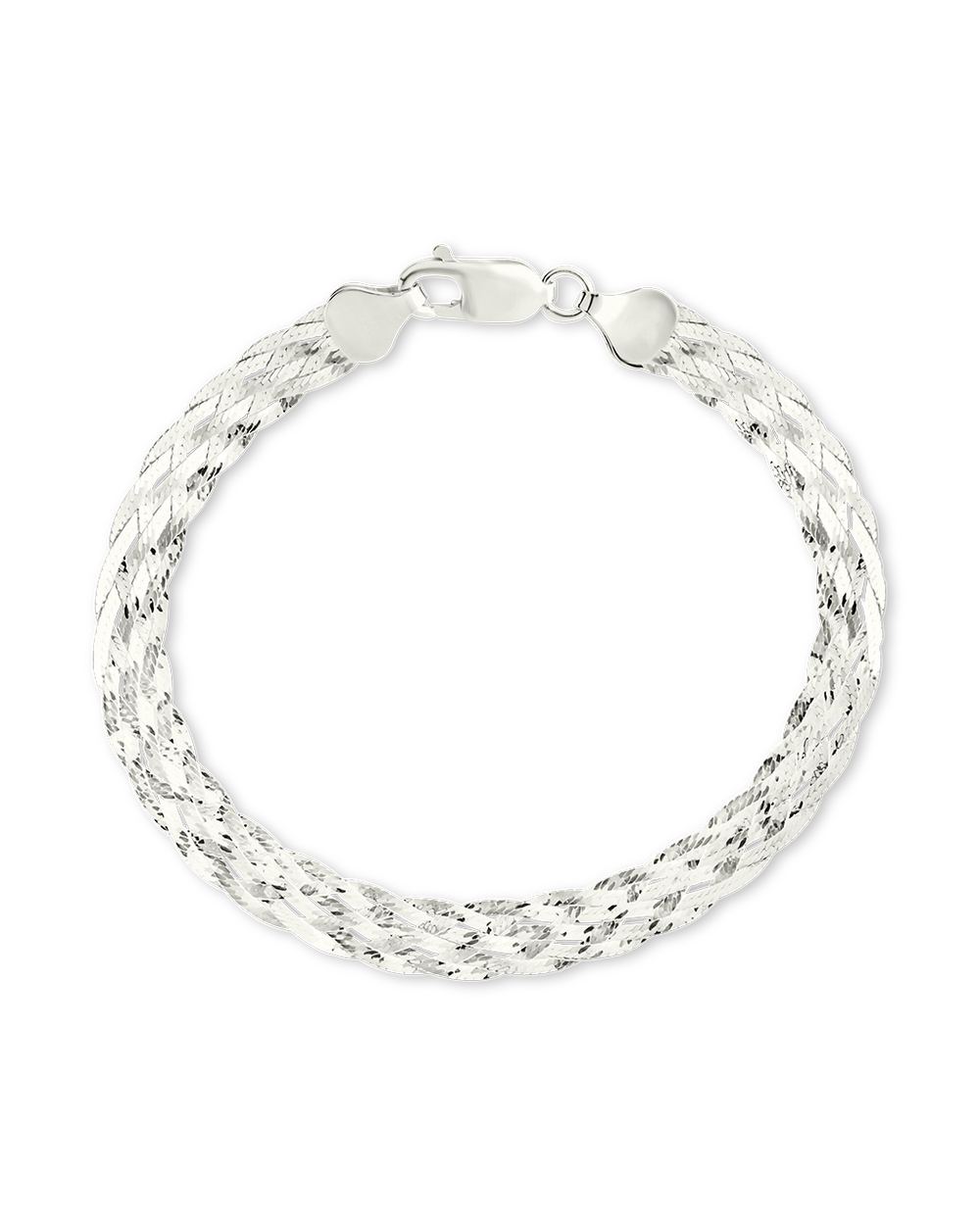 Sterling Silver Woven Chain Bracelet