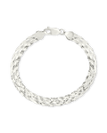 Sterling Silver Woven Chain Bracelet - Sterling Forever