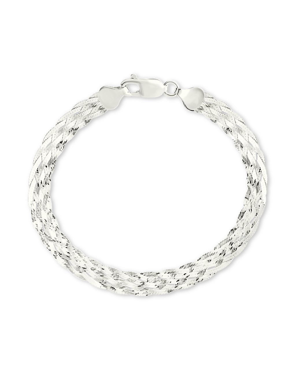 Sterling Silver Woven Chain Bracelet