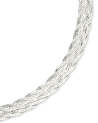 Sterling Silver Woven Chain Bracelet - Sterling Forever