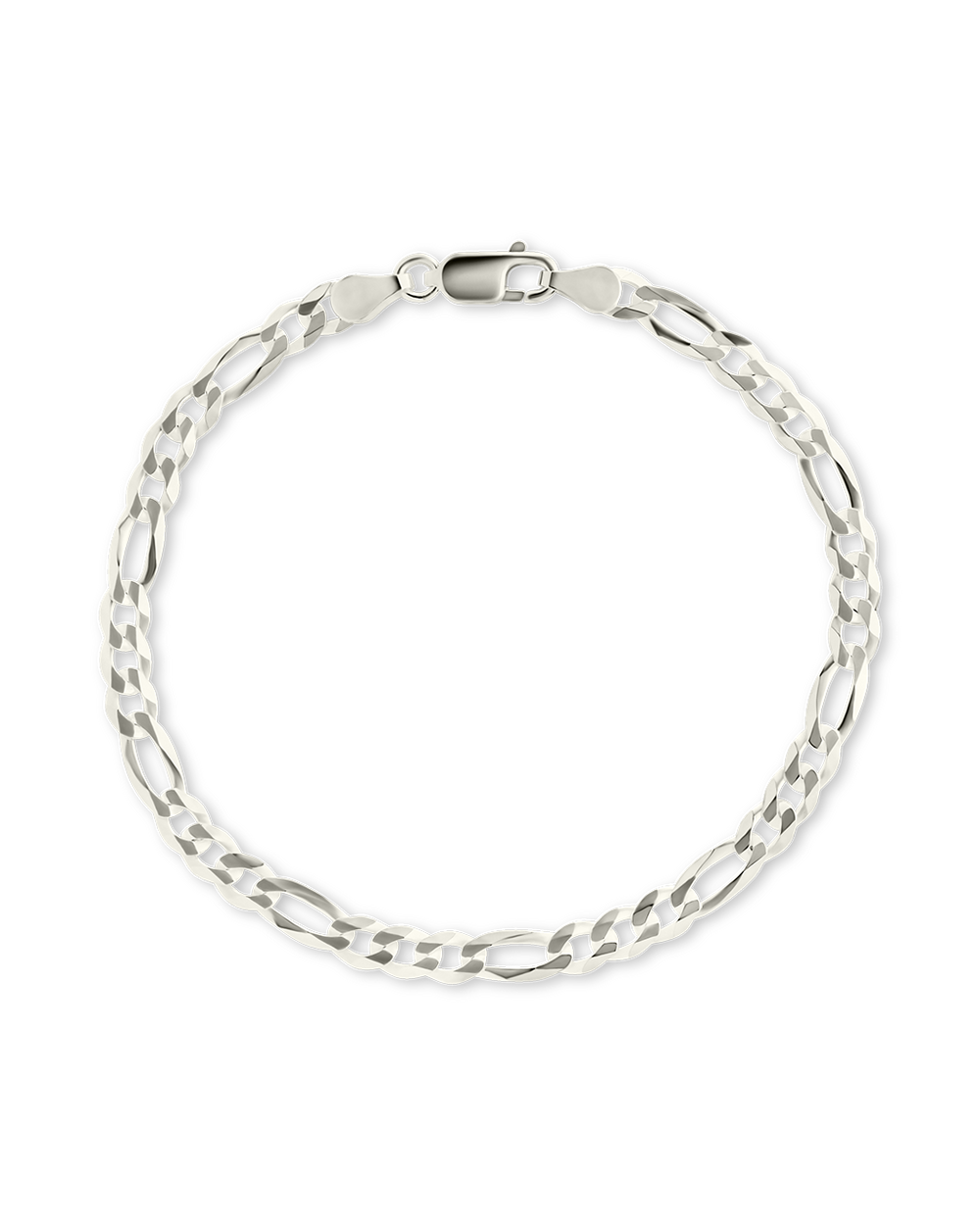 Dainty Sterling Silver Figarro Chain Bracelet