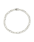 Dainty Sterling Silver Figarro Chain Bracelet - Sterling Forever