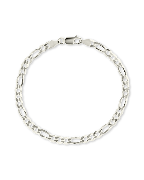 Dainty Sterling Silver Figarro Chain Bracelet - Sterling Forever
