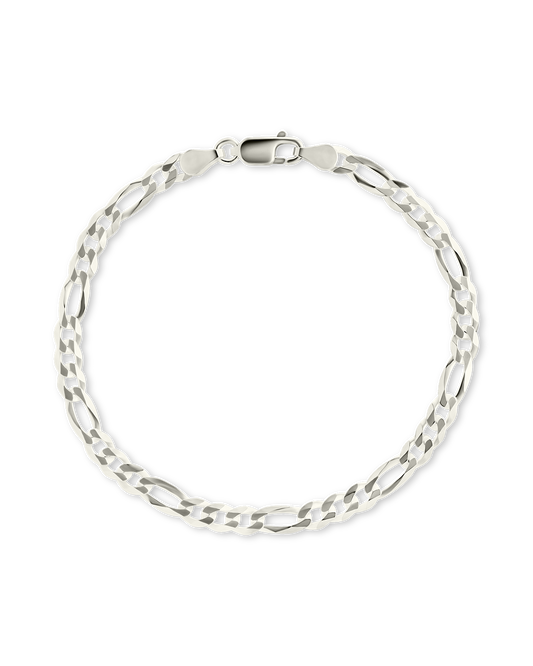Dainty Sterling Silver Figarro Chain Bracelet