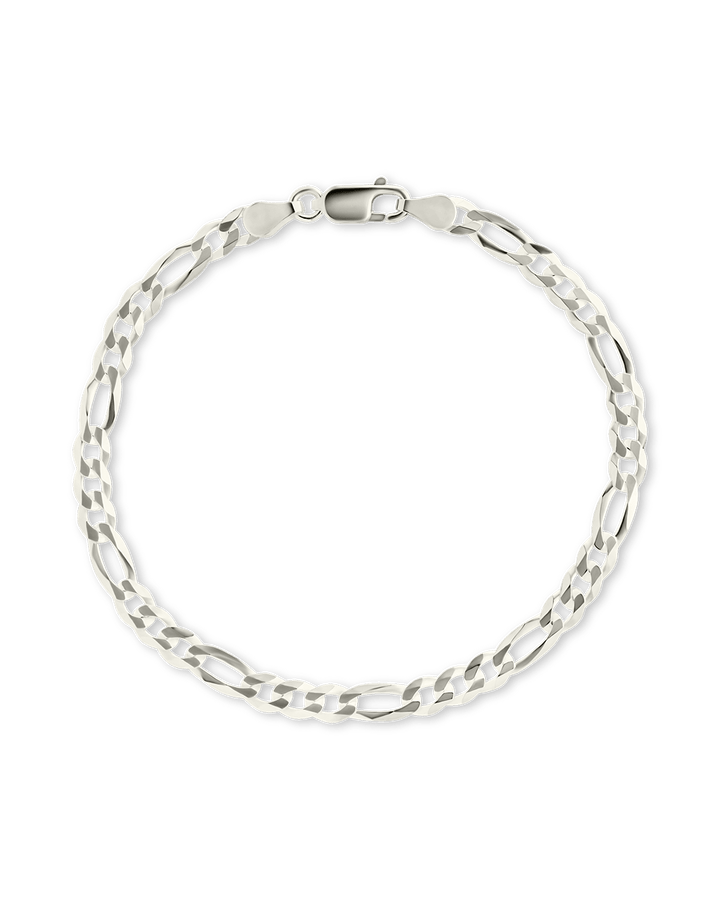 Dainty Sterling Silver Figarro Chain Bracelet