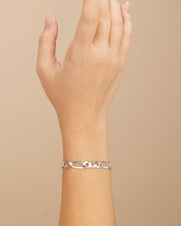 Dainty Sterling Silver Figarro Chain Bracelet - Sterling Forever