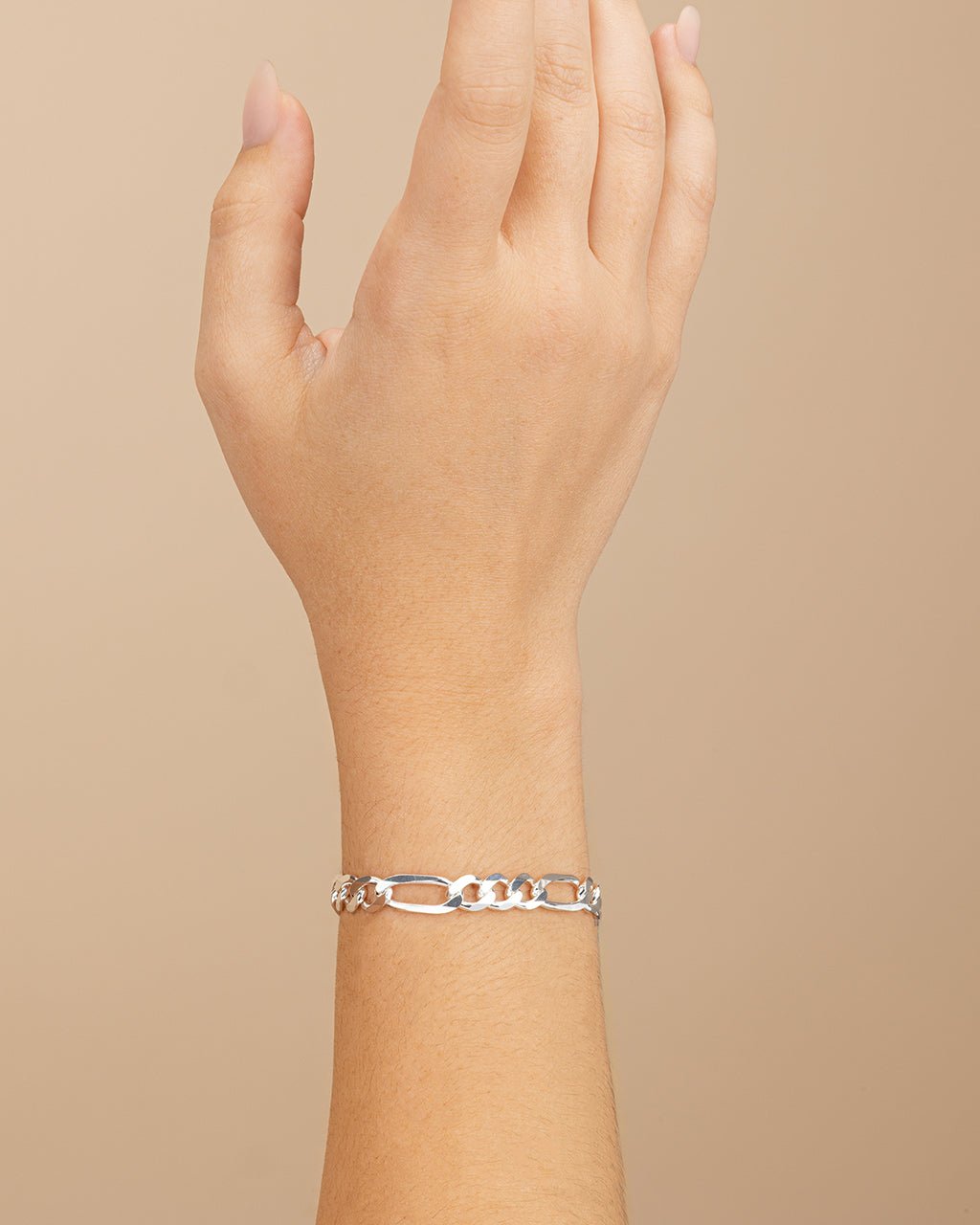 Dainty Sterling Silver Figarro Chain Bracelet - Sterling Forever