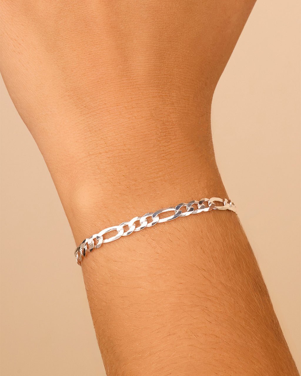 Dainty Sterling Silver Figarro Chain Bracelet - Sterling Forever