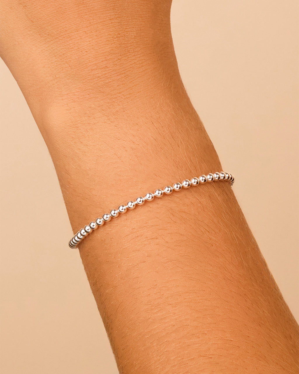 Sterling Silver Krista Beaded Chain Bracelet