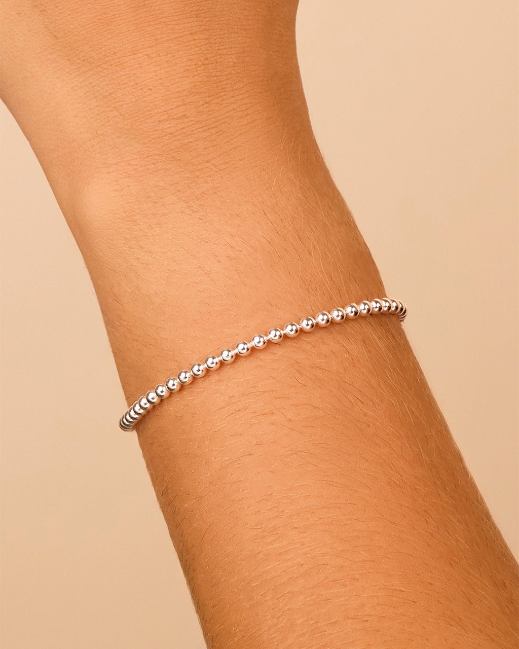 Sterling Silver Krista Beaded Chain Bracelet - Sterling Forever