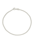 Sterling Silver Basia Dainty Beaded Chain Bracelet - Sterling Forever