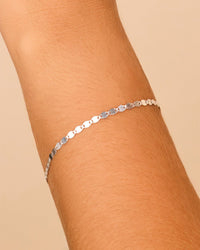 Sterling Silver Estela Confetti Chain Bracelet - Sterling Forever