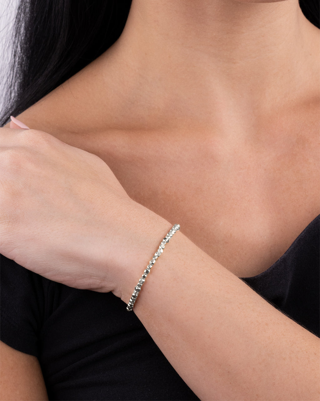 Sterling Silver Desiree Beaded Bracelet