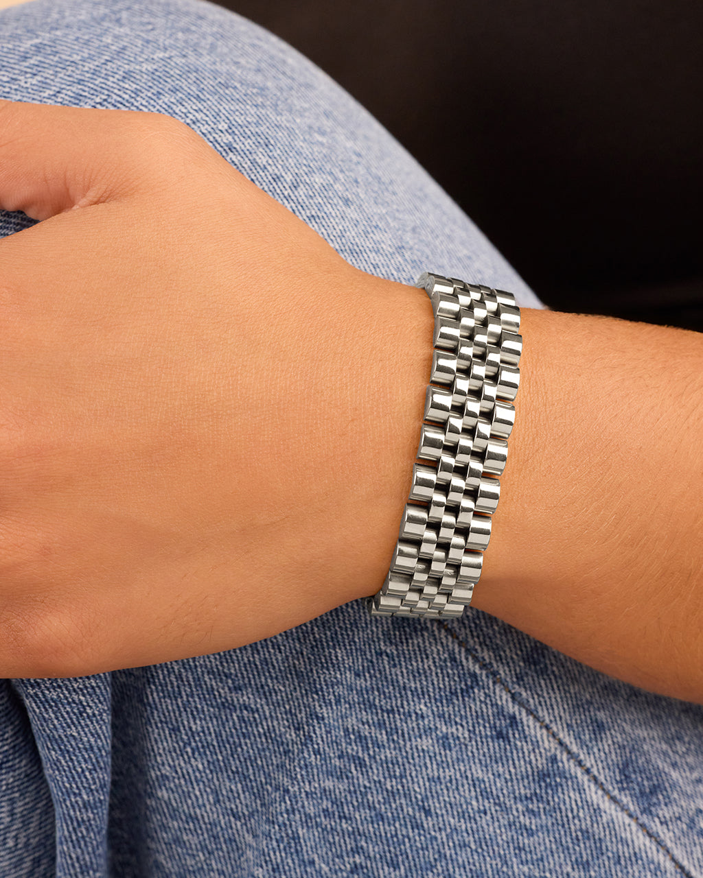 Chunky Watch Band Chain Bracelet – Sterling Forever