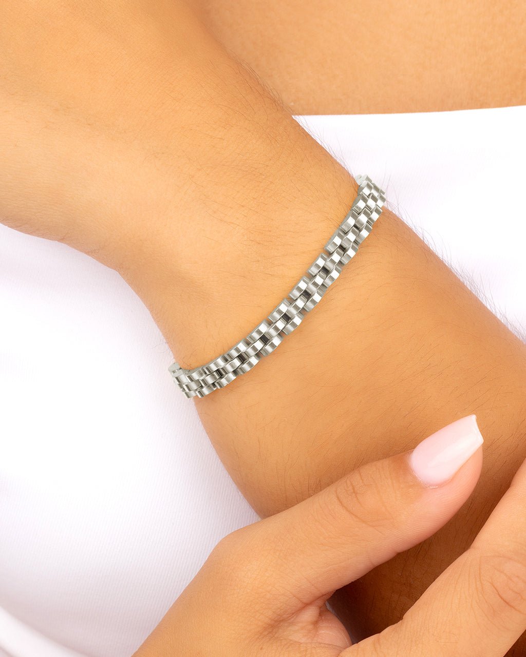 Dainty Thin Watch Chain Bracelet - Sterling Forever