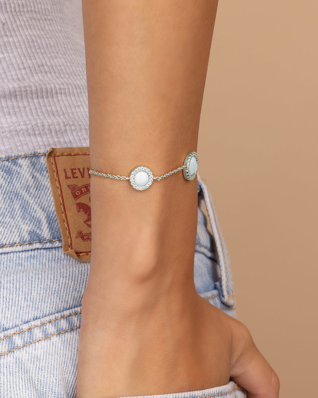 Oasis Opal & CZ Stationed Bracelet