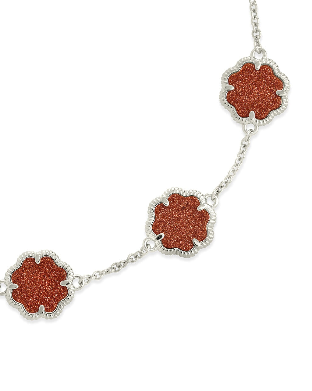 Rose Petal Station Bracelet Bracelet Sterling Forever 