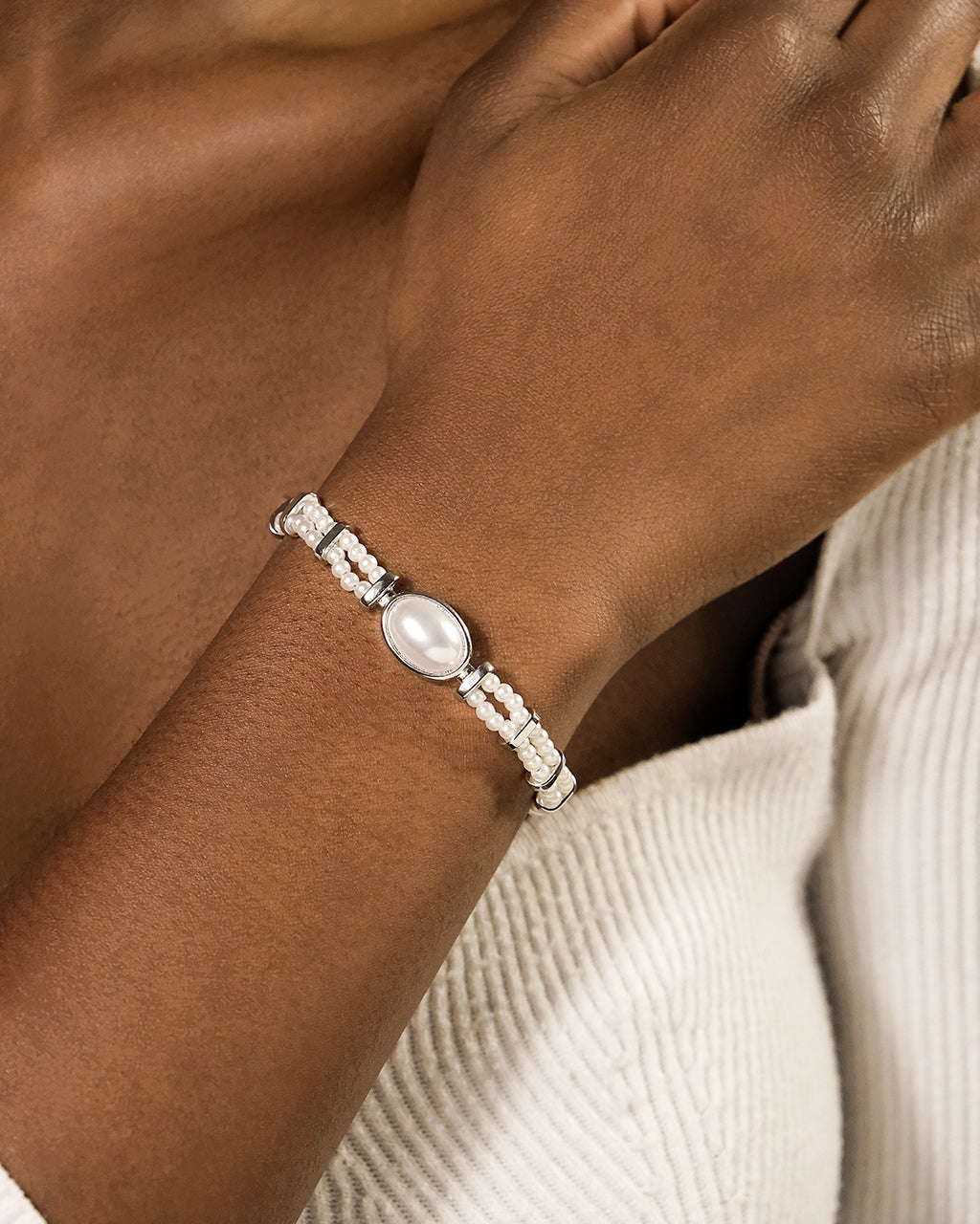 Faela Pearl Watch Band Bracelet