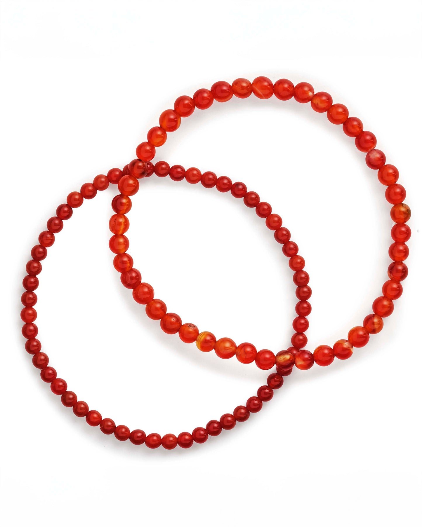 Stone Beaded Stretch Bracelet Set of 2