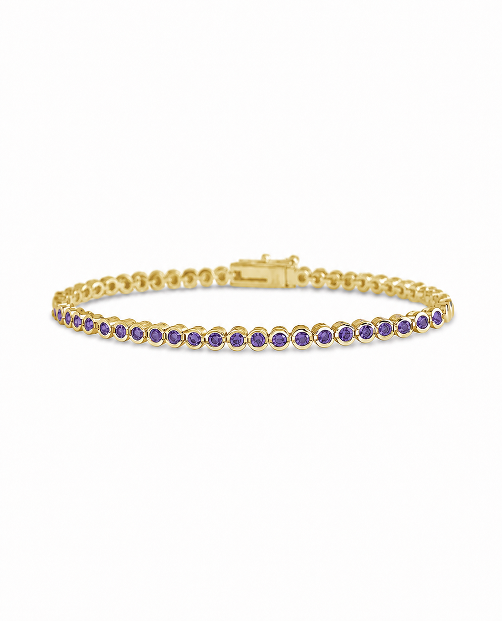 Helene Bezel Amethyst CZ Jewelry Bundle - Sterling Forever