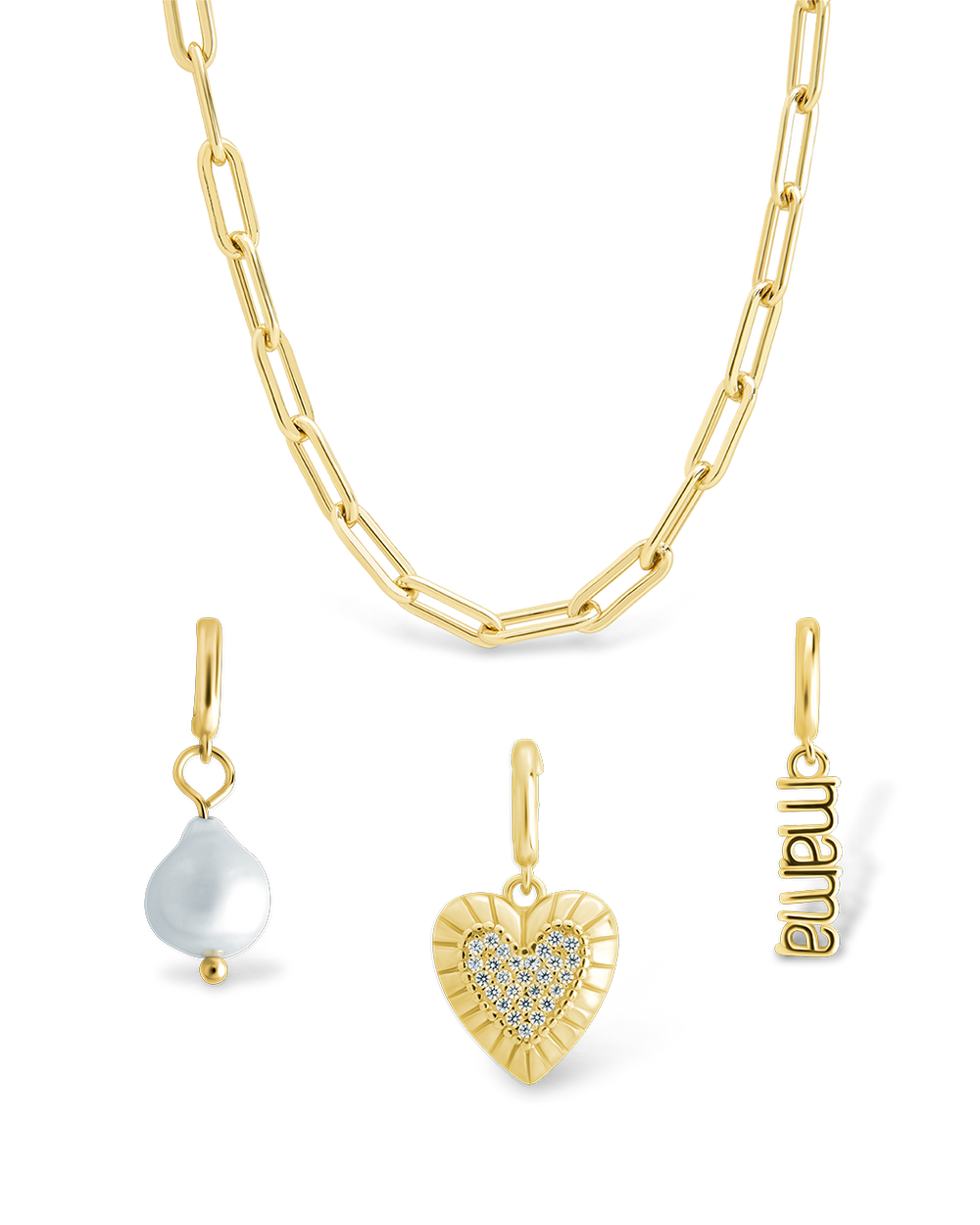 Mother's Day Charm Necklace Set