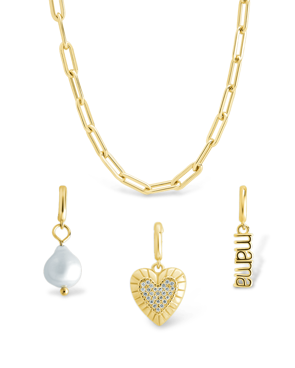 Mother's Day Charm Necklace Set - Sterling Forever