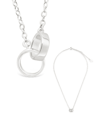 Mother/Daughter Matching Set - “Forever Connected Matching Necklace Set“ - Sterling Forever