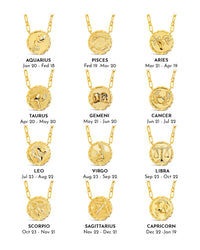 Bold CZ Zodiac Link Pendant Necklace - Sterling Forever