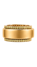 Smart Ring Canary CZ Band Set of 2