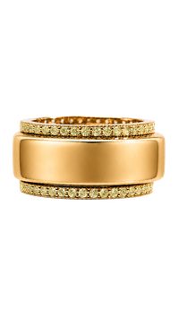 Smart Ring Canary CZ Band Set of 2