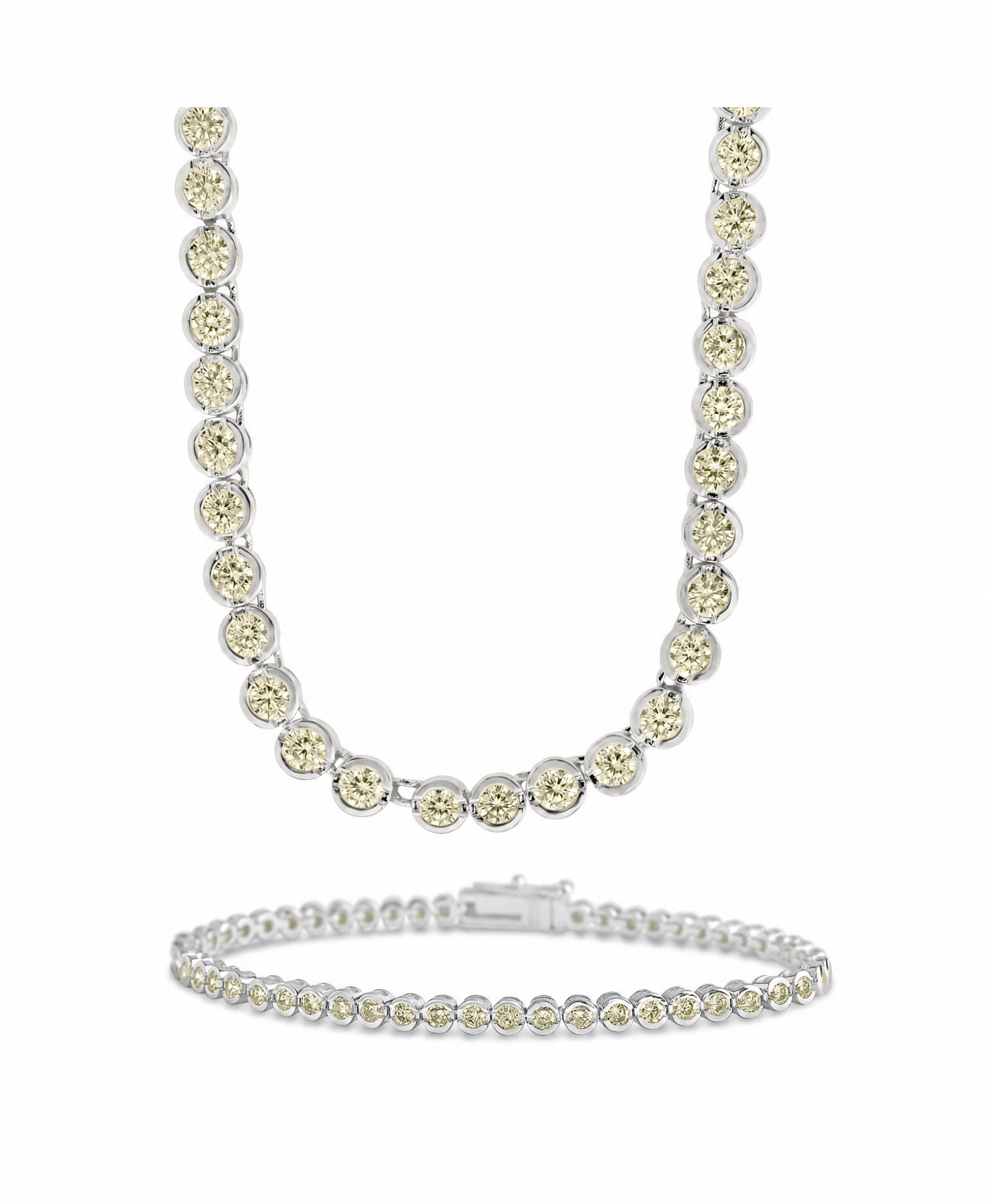 Helene Bezel Light Yellow CZ Jewelry Bundle
